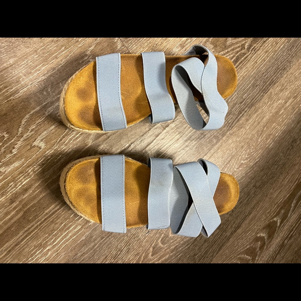 Steve madden blue espadrilles